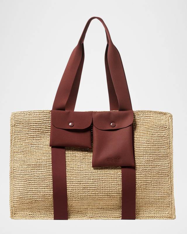 Voyageur Beach Basket Tote Bag